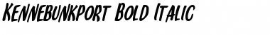 Kennebunkport Bold Italic Bold Italic Font