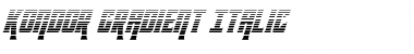Kondor Gradient Italic Font