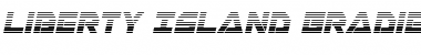 Liberty Island Gradient Italic Font