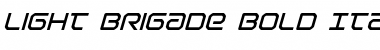 Download Light Brigade Bold Italic Font