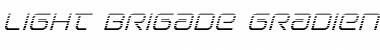 Download Light Brigade Gradient Italic Font