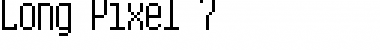 Long Pixel-7 Regular Font