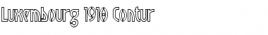 Luxembourg 1910 Contur Regular Font