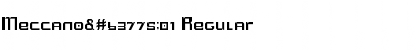 Download Meccano蘭01 Font