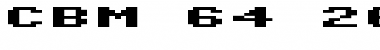 CBM-64 20 Column Font