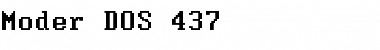 Moder DOS 437 Regular Font