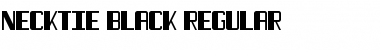 Necktie Black Regular Font
