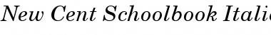 New Cent Schoolbook Italic Font