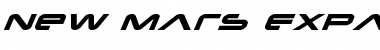New Mars Expanded Italic Expanded Italic Font