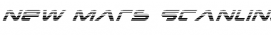 New Mars Scanlines Italic Italic Font