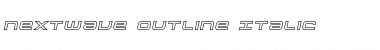 Nextwave Outline Italic Font