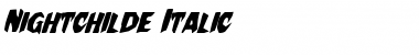 Download Nightchilde Italic Font