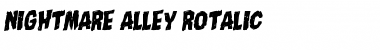 Nightmare Alley Rotalic Italic Font