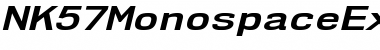 NK57 Monospace Expanded Bold Italic