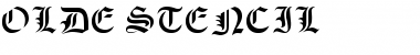 Download Olde Stencil Font