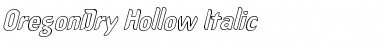 OregonDry Hollow Italic Font