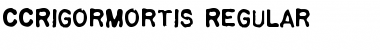 Download CCRigorMortis Font