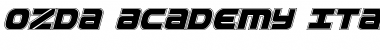 Download Ozda Academy Italic Font