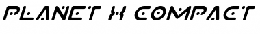 Planet X Compact Italic Font