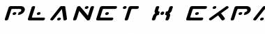 Planet X Expanded Italic Expanded Italic Font