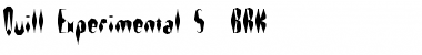 Download Quill Experimental S (BRK) Font