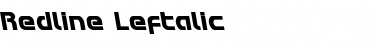 Redline Leftalic Font