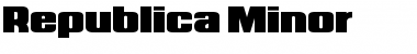 Republica Minor Font