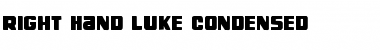 Right Hand Luke Condensed Font