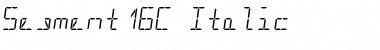 Segment16C Italic Font