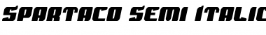 Spartaco Semi-Italic Font
