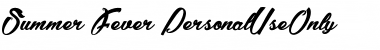 Download Summer Fever_PersonalUseOnly Font