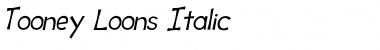 Tooney Loons Italic Font