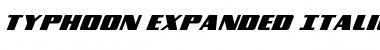 Download Typhoon Expanded Italic Font