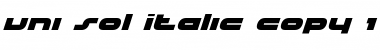 Download uni-sol Italic Font