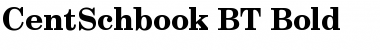 CentSchbook BT Bold Font