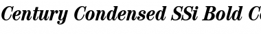 Century Condensed SSi Bold Condensed Italic Font