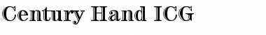 Download Century Hand ICG Font