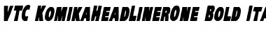 VTC-KomikaHeadLinerOne Bold Italic