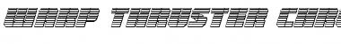 Warp Thruster Chrome Italic Italic Font