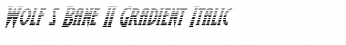 Download Wolf's Bane II Gradient Italic Font