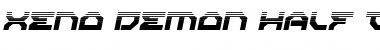 Xeno-Demon Half-Tone Italic Font