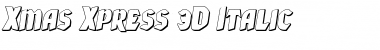 Xmas Xpress 3D Italic Font