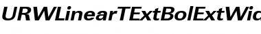 URWLinearTExtBolExtWid Oblique Font