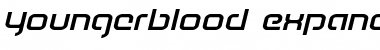 Youngerblood Expanded Italic Expanded Italic Font