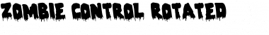 Download Zombie Control Rotated Font