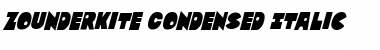Download Zounderkite Condensed Italic Font