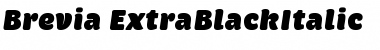 Download Brevia ExtraBlackItalic Font