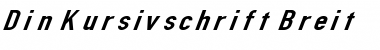 Download Din Kursivschrift Font