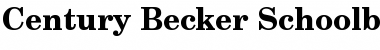 Century Becker Schoolbook Font