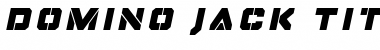 Domino Jack Title Italic Font